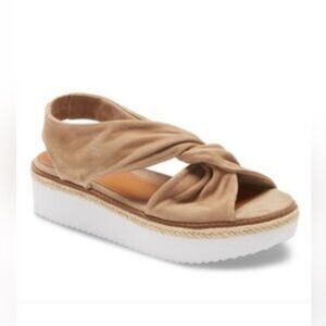 Caslon Joelle Flatform Leather Sandals 9